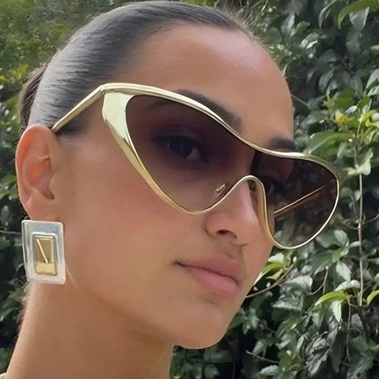 Vintage Cat Eye Luxury Y2K Punk One-Piece Sun Glasses