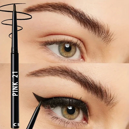 10Pcs Long-Lasting Black Eyeliner Pencils