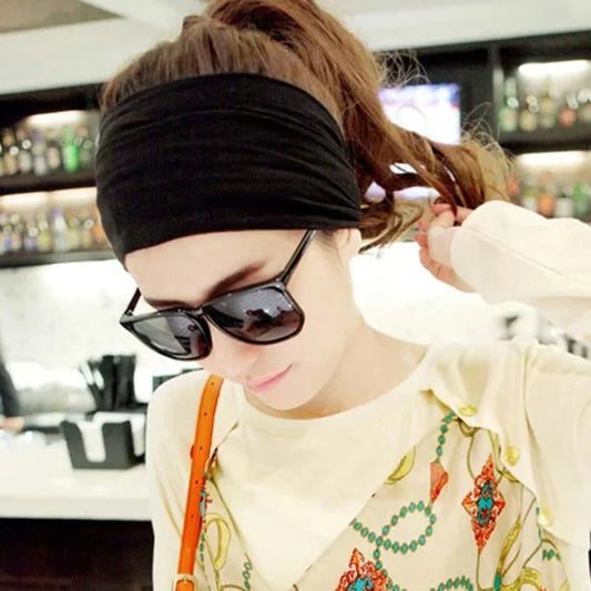 Cotton Wide Stretch Headbands