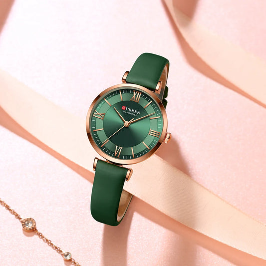 CURREN Quartz Leather Elegant Watches