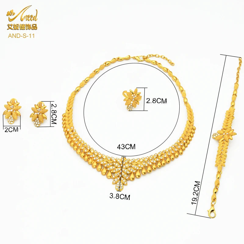 African Jewelry Big Necklace Jewelry Set
