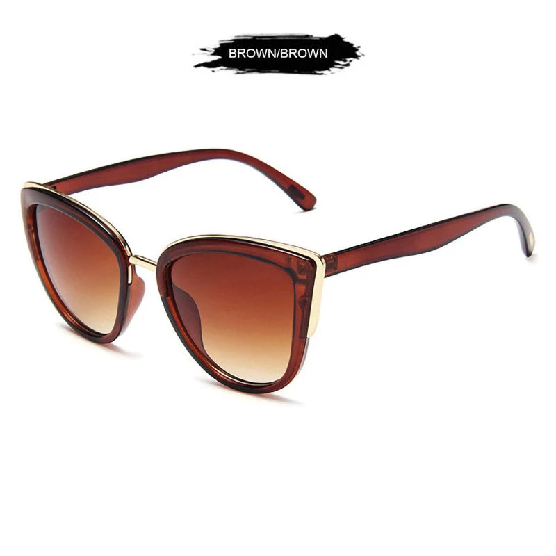 Vintage Anti-glare Cat Eye Sun Glasses