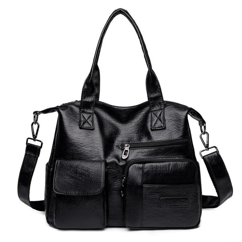 Luxury Shoulder PU Leather Crossbody Large Capacity Bag