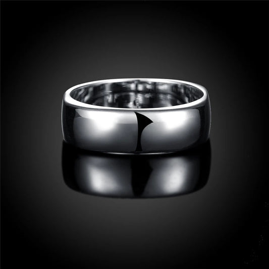 925 Sterling Silver Square Circle Rings