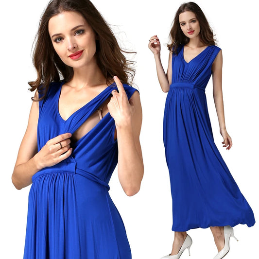 Long Party Evening Maternity Breastfeeding Pregnancy Dress