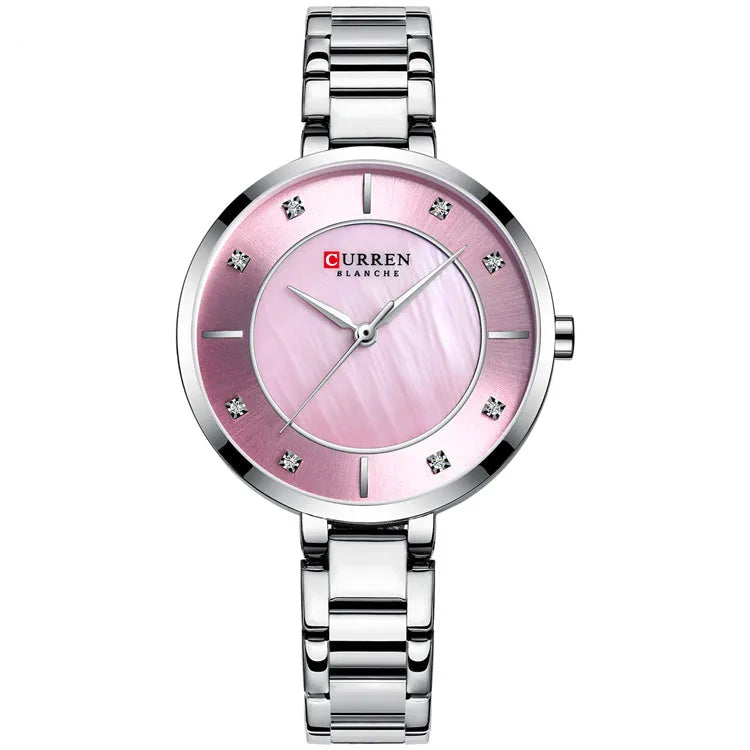 Rose Gold Quartz Waterproof watch