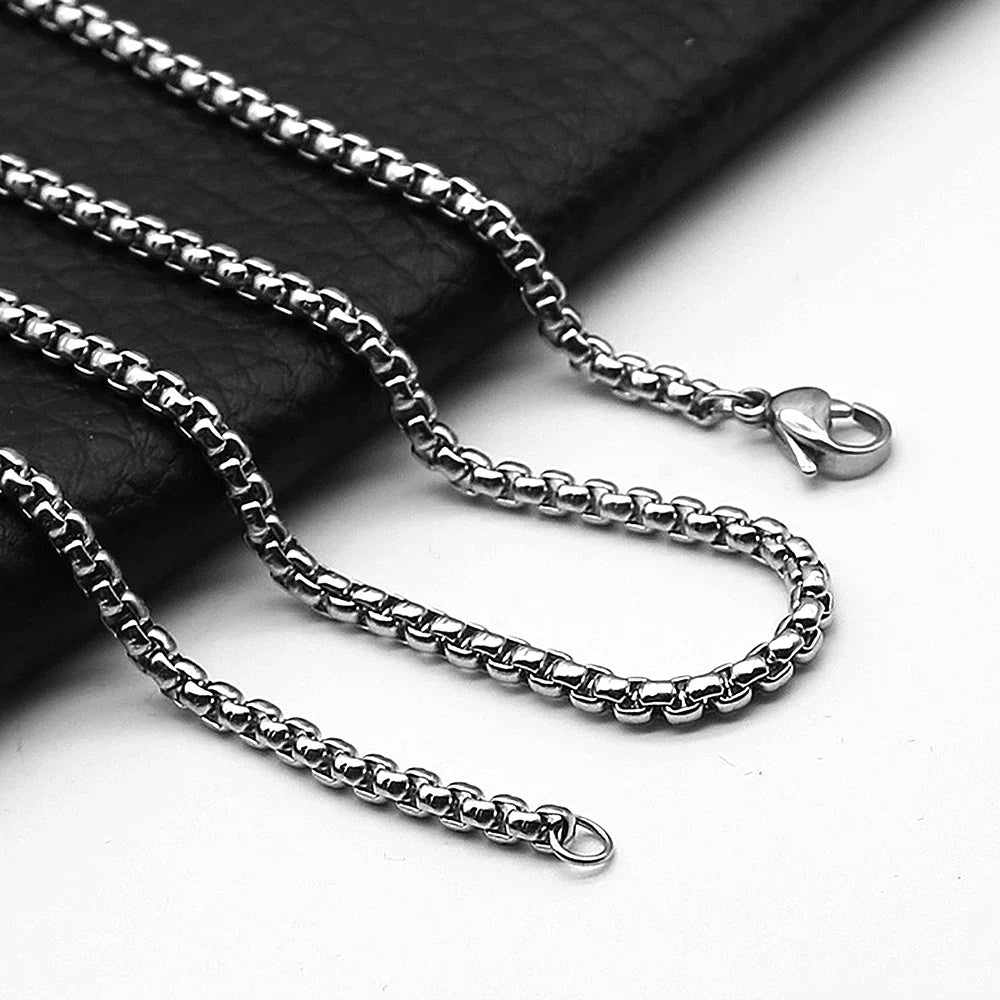 🎁 Stainless Steel Chain Round Box Necklace (100% off)