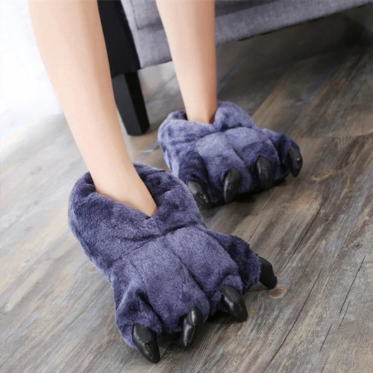 Paw Designer Funny Animal Claw Home Furry Warm Slippers