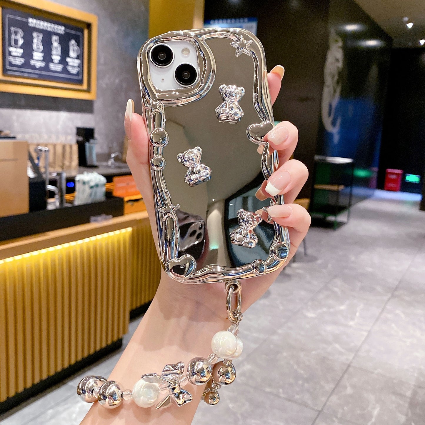 Electroplated Mirror iPhone Case Love Bracelet Apple