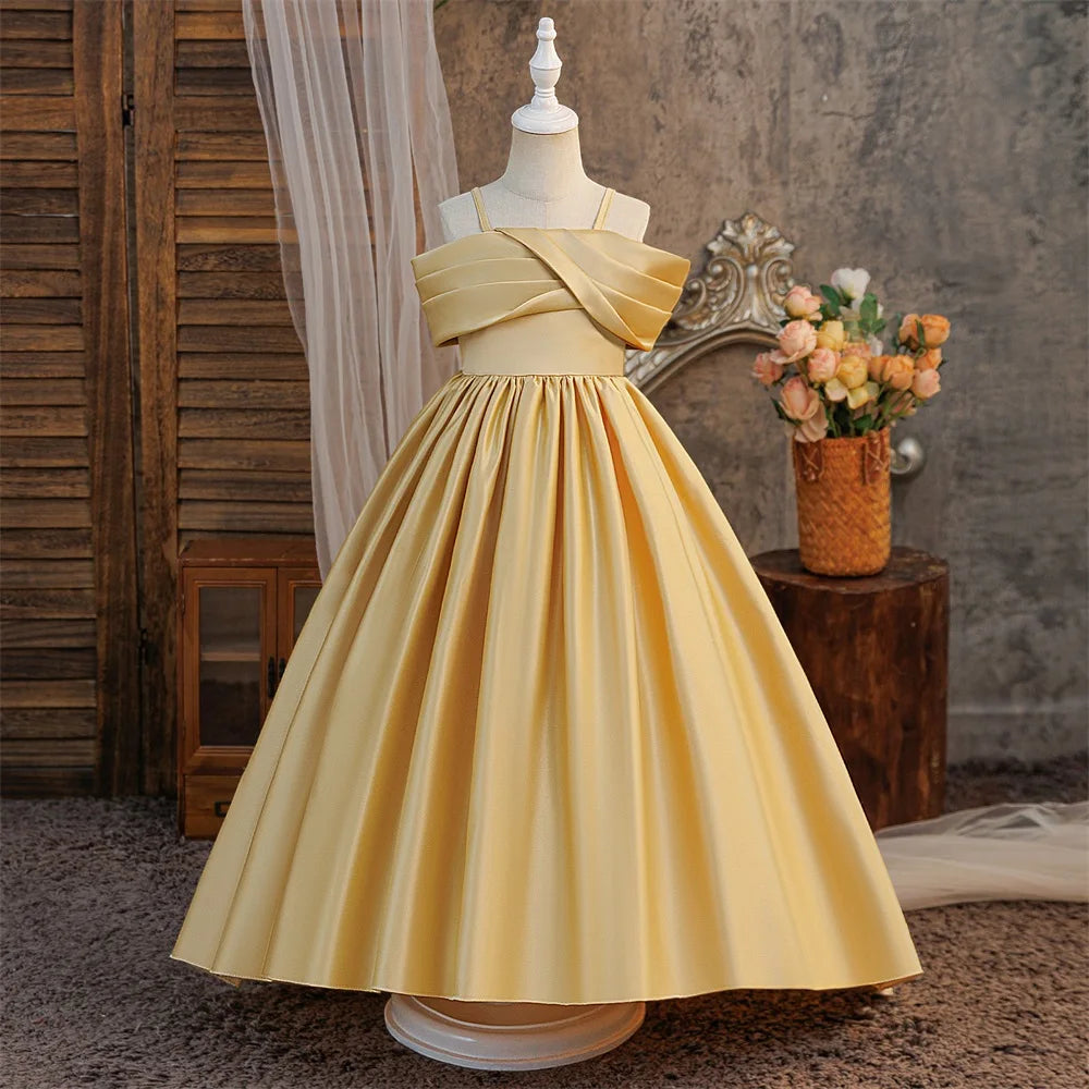 Long dress with train for poet's birthday Sling Trailing evening dress
