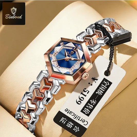 Rhombus Waterproof Luminous Diamond Watch