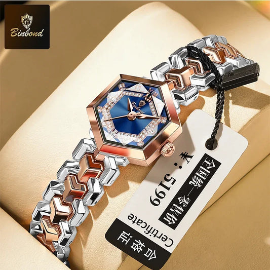 Rhombus Waterproof Luminous Diamond Watch