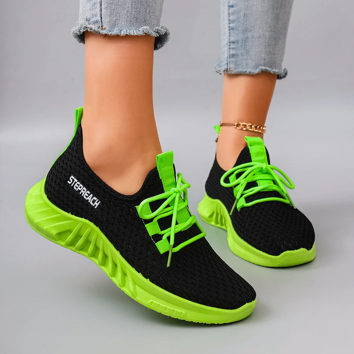 Breathable Mesh Flat Casual Sneakers