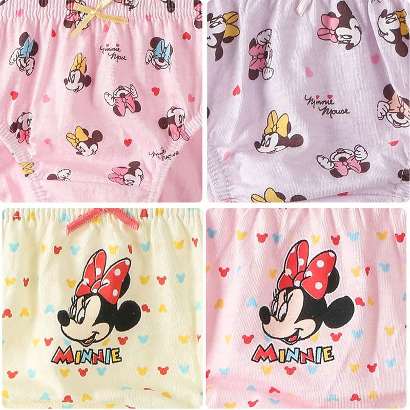 5 Packs/Box Mickey Cartoon Soft Cotton Underwear