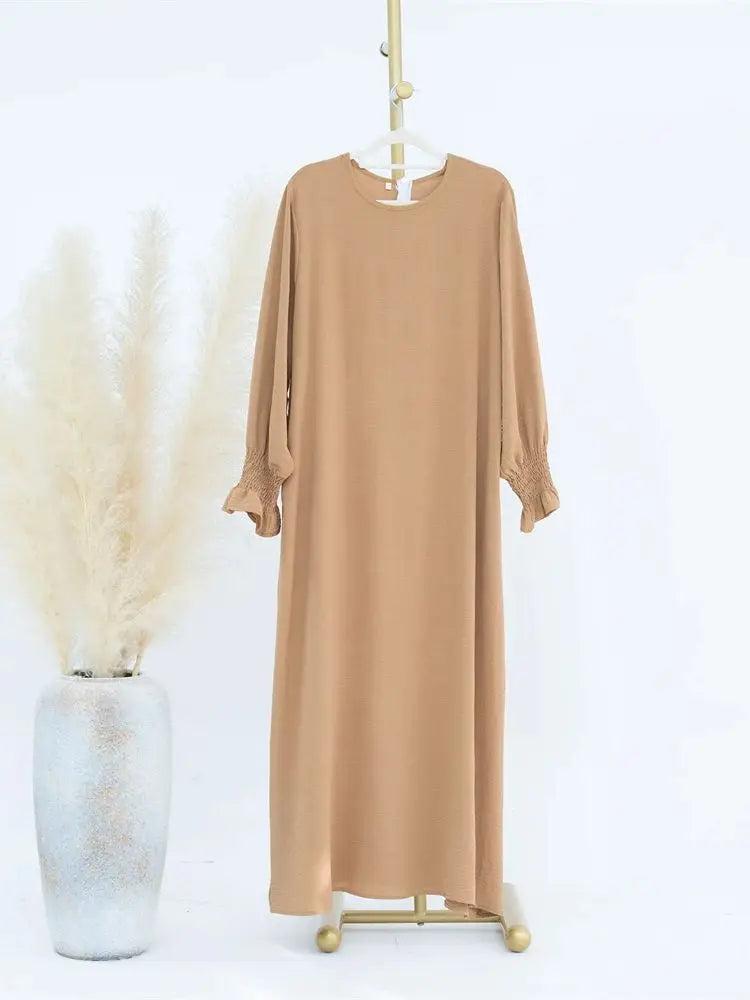 Jersey Solid Modest Under Abaya Islamic Robe