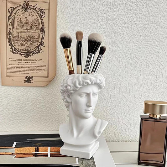 David Statue Head Vase Bust Shaped Vase Decor