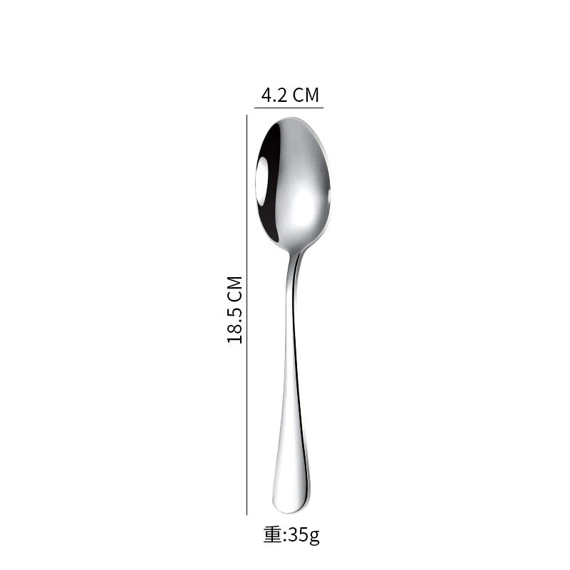 Stainless Steel Pointed Head Soup Spoon