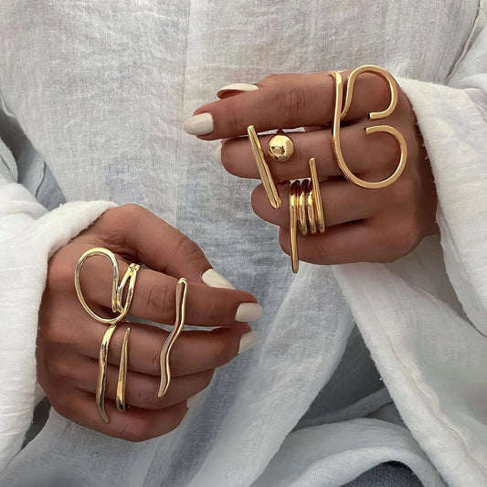 DANA Stainless Steel 18k Gold Ring