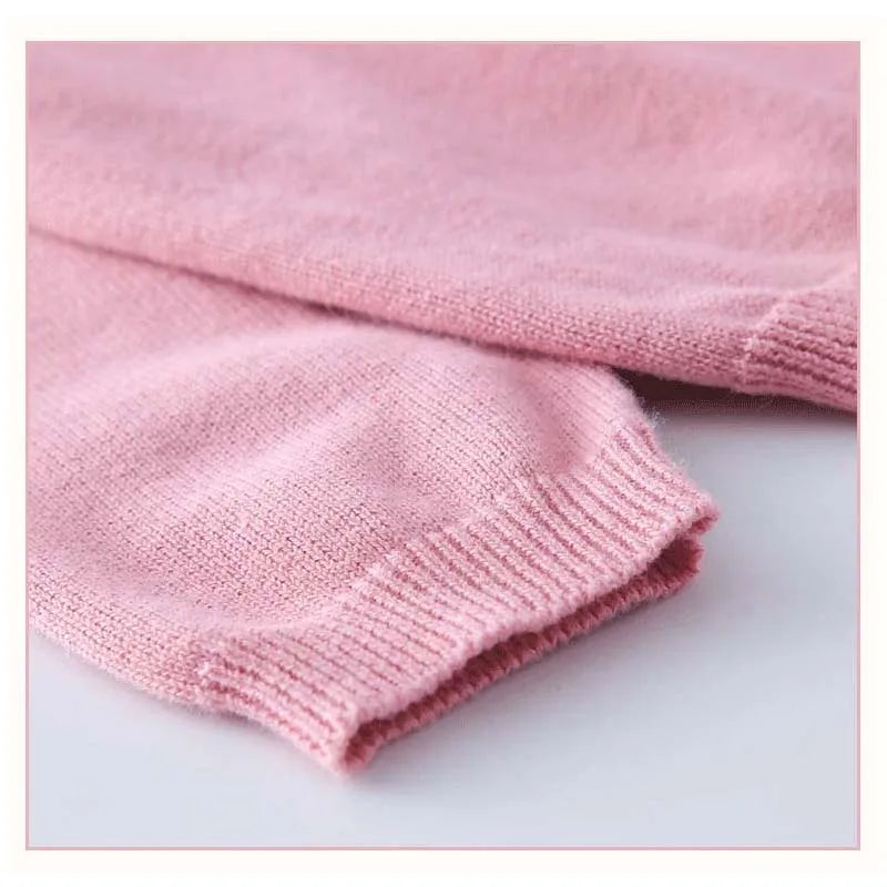 100Cotton Girls Knitting Cardigans Kids Sweater Toddler