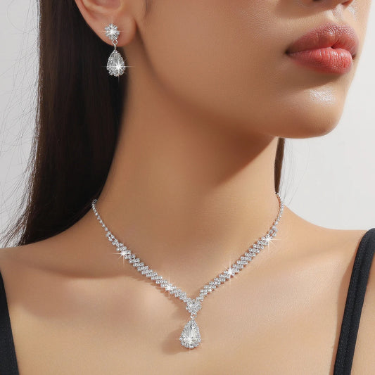 Water Drop Banquet Necklace Set