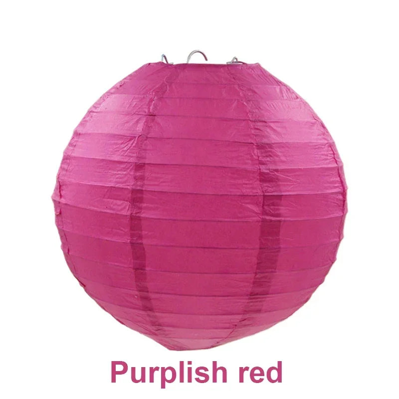 10/15/20/25/30cm Round Chinese Paper Lanterns Birthday Wedding Decor Gift