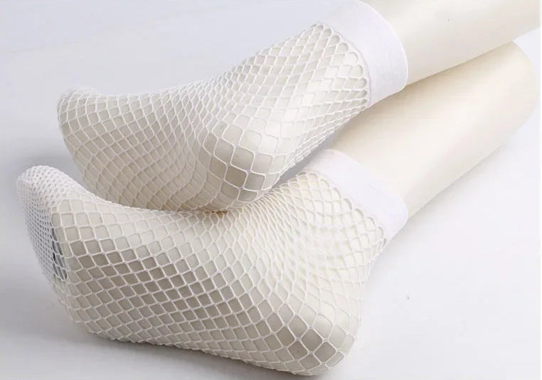 Sexy Black Hollow Out Breathable Mesh Fishnet Socks