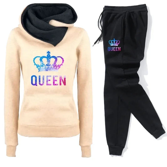 Hoodie Tracksuit Casual Sweatshirt Outdoors Sports Jogging Tops Pants