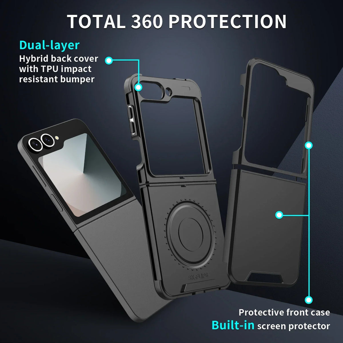 Luxury Matte Protective Phone Case Galaxy Z Flip
