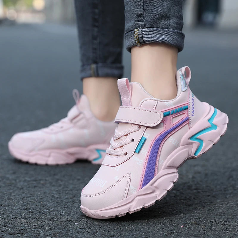 Leather Lightweight Running Sports Sneakers
