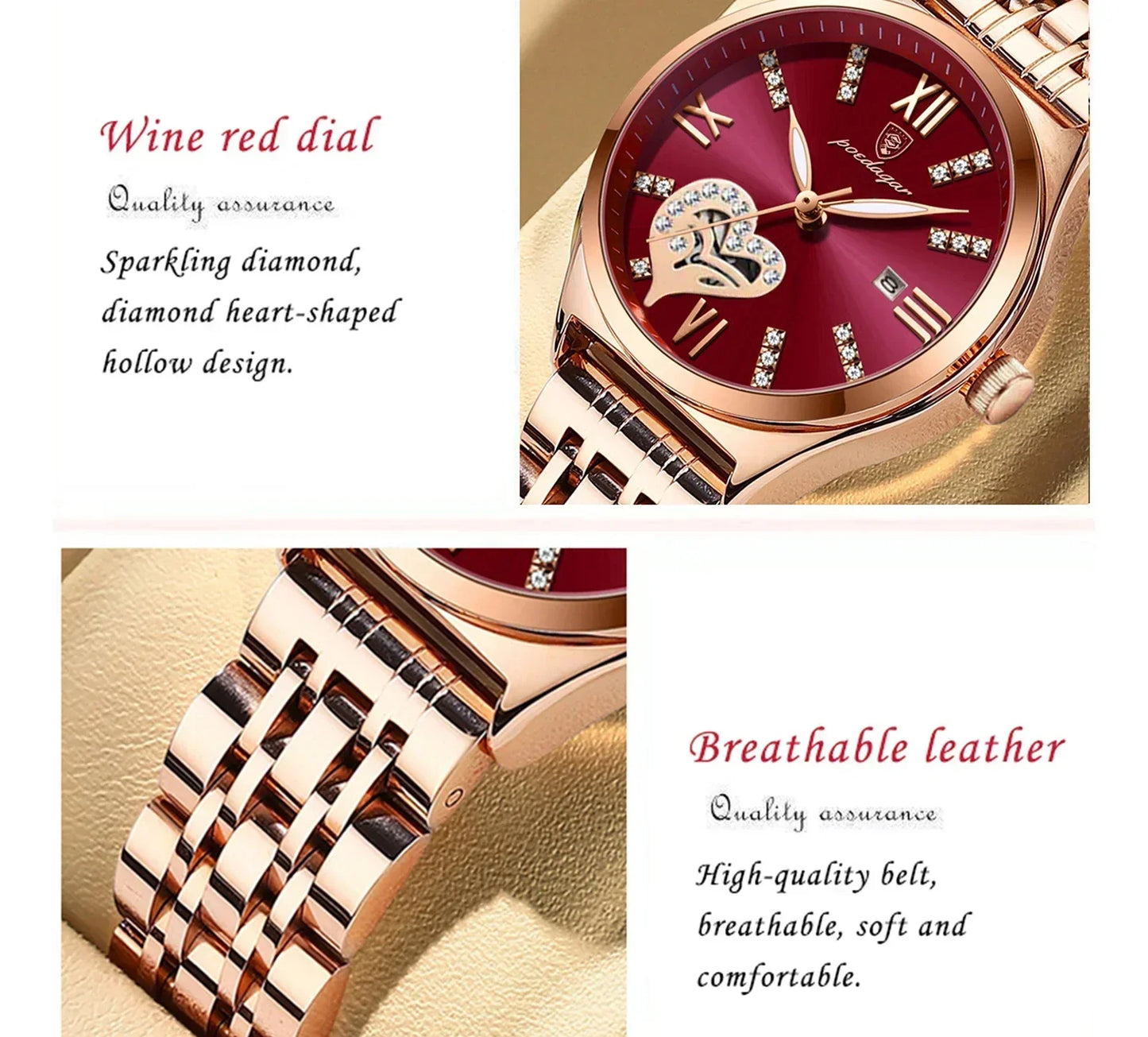 DANA Luxury Luminous Stainless Steel Watch