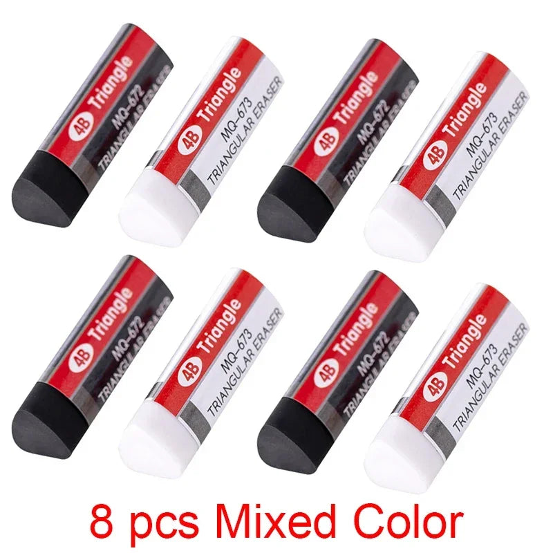 2-8-32 pcs Stationery 4B Triangle Novelty Erasers Rubber