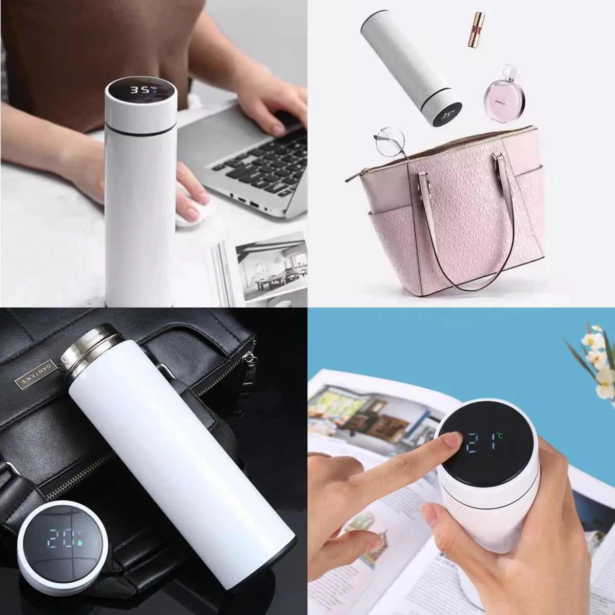 500ML Temperature Display Thermos Cup Stainless Steel Bottle