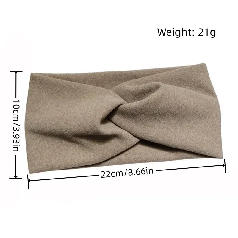 Wide Edge Cross Stretch Fabric Headband
