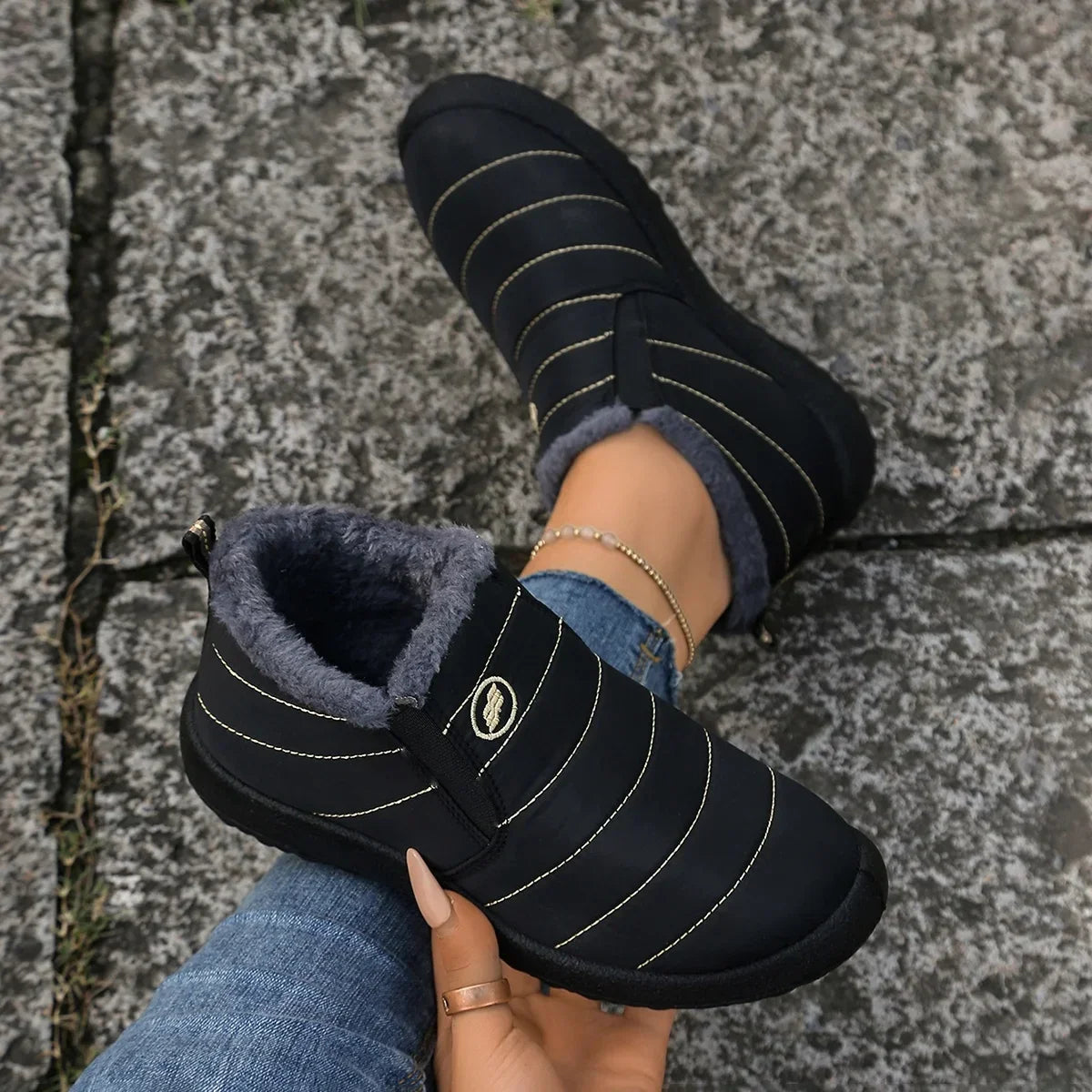 Boot Warm Fur Waterproof Boots