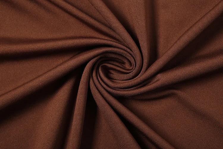 Maxi High Classic Full Sleeve Straight Backless Dress