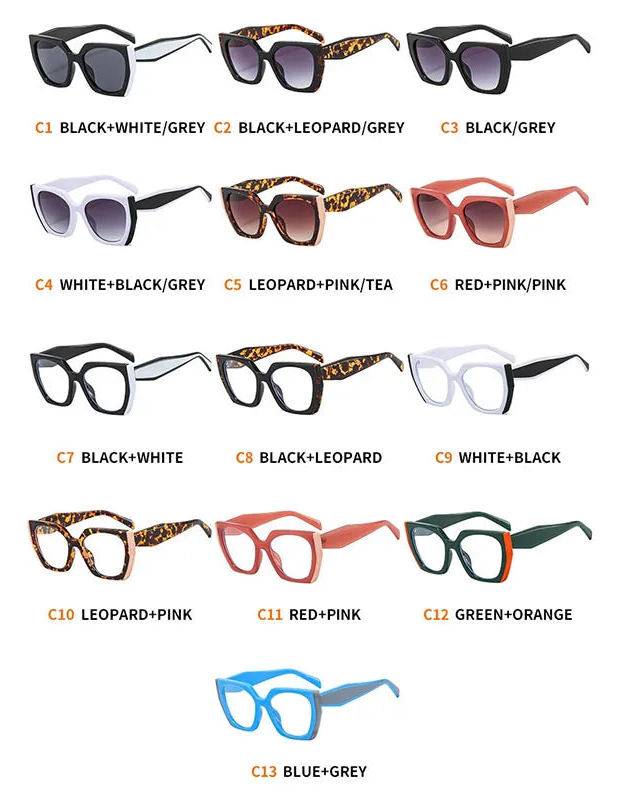 Luxury Cat Eye Polygon Elegant Sunglasses