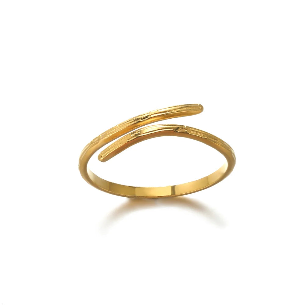 Stainless Steel Geometric Open Ring