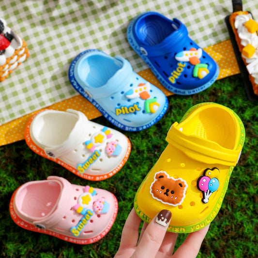 Kids Cartoon Cave Hole Sandals Beach Slippers