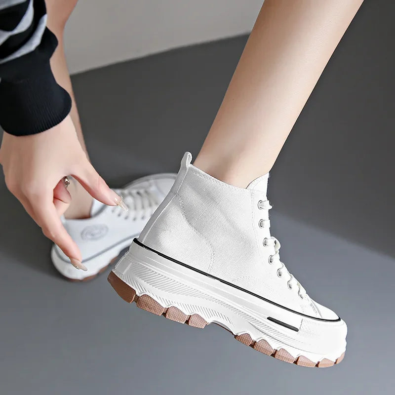 Thick Bottom Canvas Sneakers