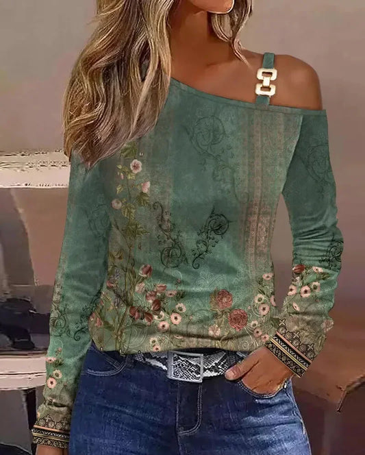 Sexy Loose One Shoulder Blouse