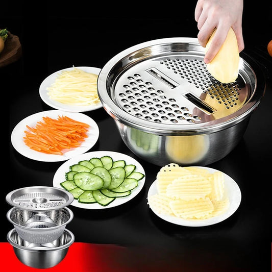 3PCS/1Set Vegetable Slicer Stainless Steel Slicer