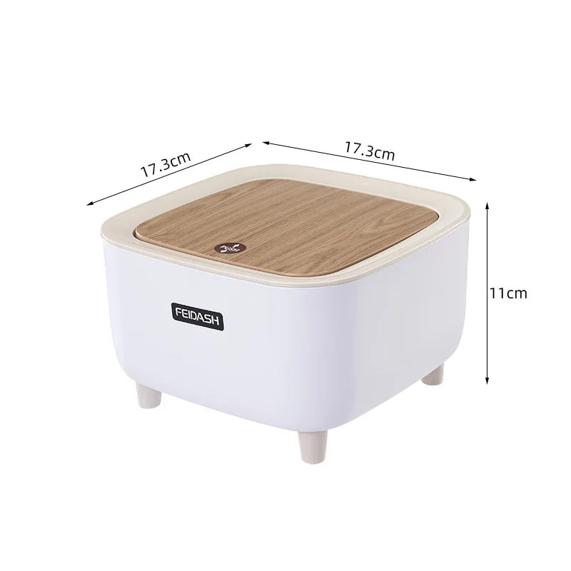Japanese-style Mini Desktop Trash Can Simple Press