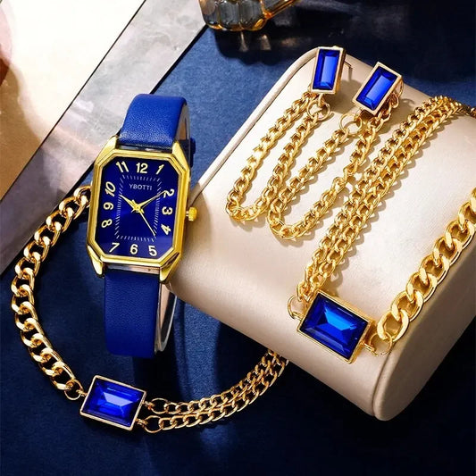 Relojes de cuarzo cuadrados azules