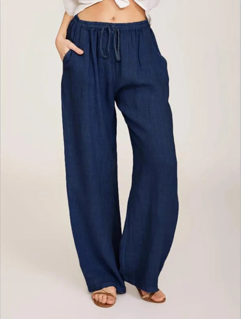 Casual Large Loose Cotton Hemp Pants