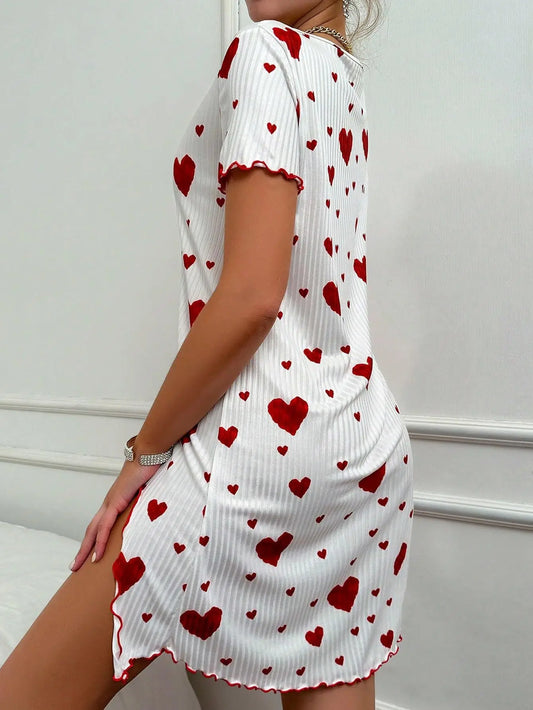 Love Dress Short Sleeve Pajama