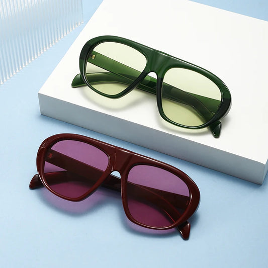 Oversized Pilot Vintage Brand Sunglasses