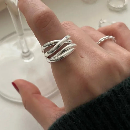 DANA 925 Sterling Geometric Handmade Ring
