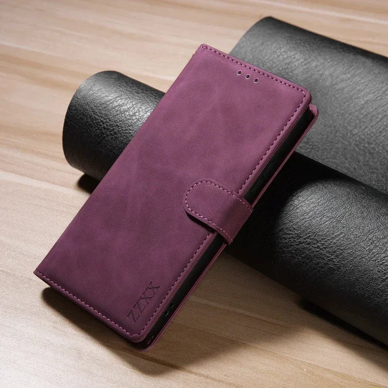 Wallet With Card Slot Flip Leather Samsung Case
