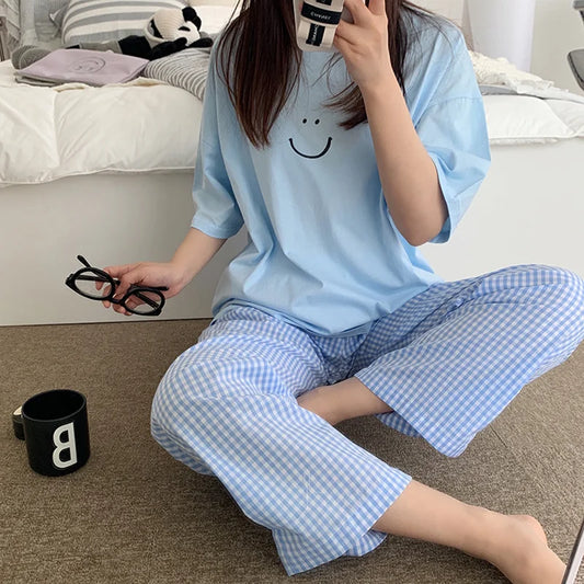 2-Piece Short-Sleeved Pajama Sets