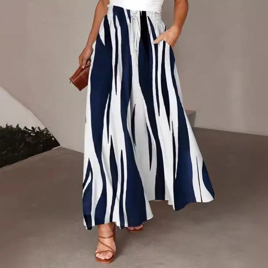 Wide Leg Long Waist Straight Pants